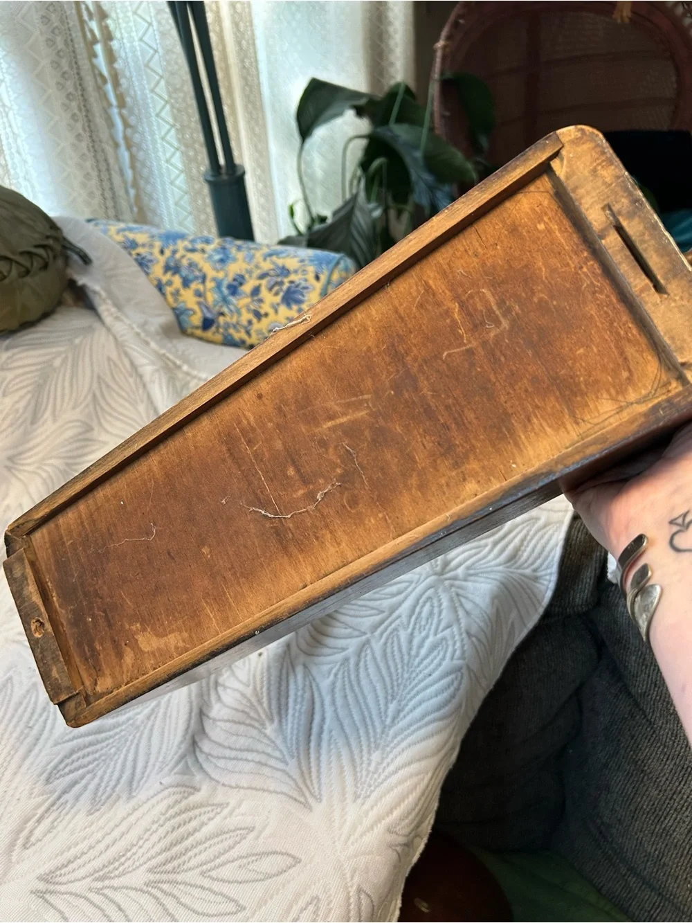 ✨ Vintage Wood Sewing Drawer✨